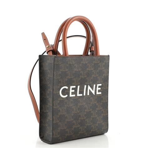 celine vertical cabas small|celine triomphe canvas bag.